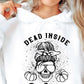 Dead Inside But Spiced Ribbon Svg Files, Svg Tshirt, Png and Svg Sublimation Design, Svg Files For Cricut, Silhouette