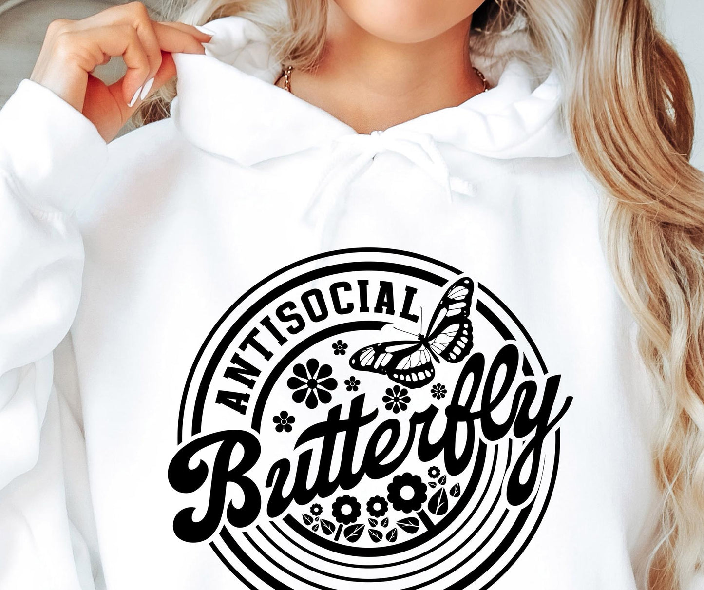 Anti social Butterfly Svg Png, Sublimation Design, Sassy Retro Png svg, Sarcastic Png, Funny Quote, Sublimation Design, shirt design