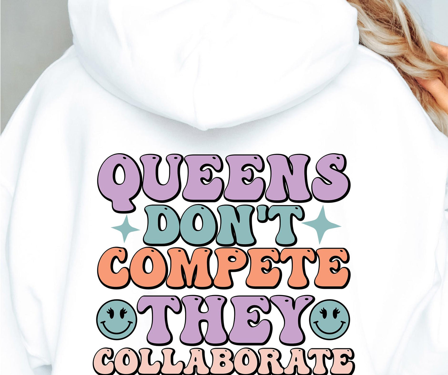 Queens Dont Compete They Collaborate  Svg Files, Svg Tshirt, Png and Svg Sublimation Design, Svg Files For Cricut, Silhouette