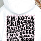 Im Not A Princess Waiting For Her Prince Svg Files, Svg Tshirt, Png and Svg Sublimation Design, Svg Files For Cricut, Silhouette