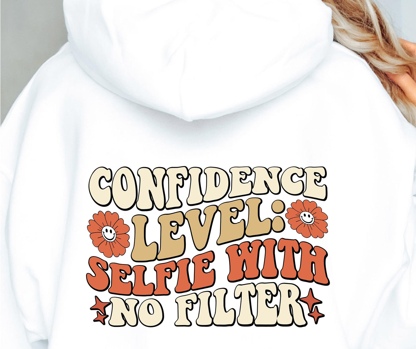 Confidence Level Selfie With No Filter Svg Files, Svg Tshirt, Png and Svg Sublimation Design, Svg Files For Cricut, Silhouette