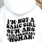 Im Not A Basic Girl Svg Files, Svg Tshirt, Png and Svg Sublimation Design, Svg Files For Cricut, Silhouette