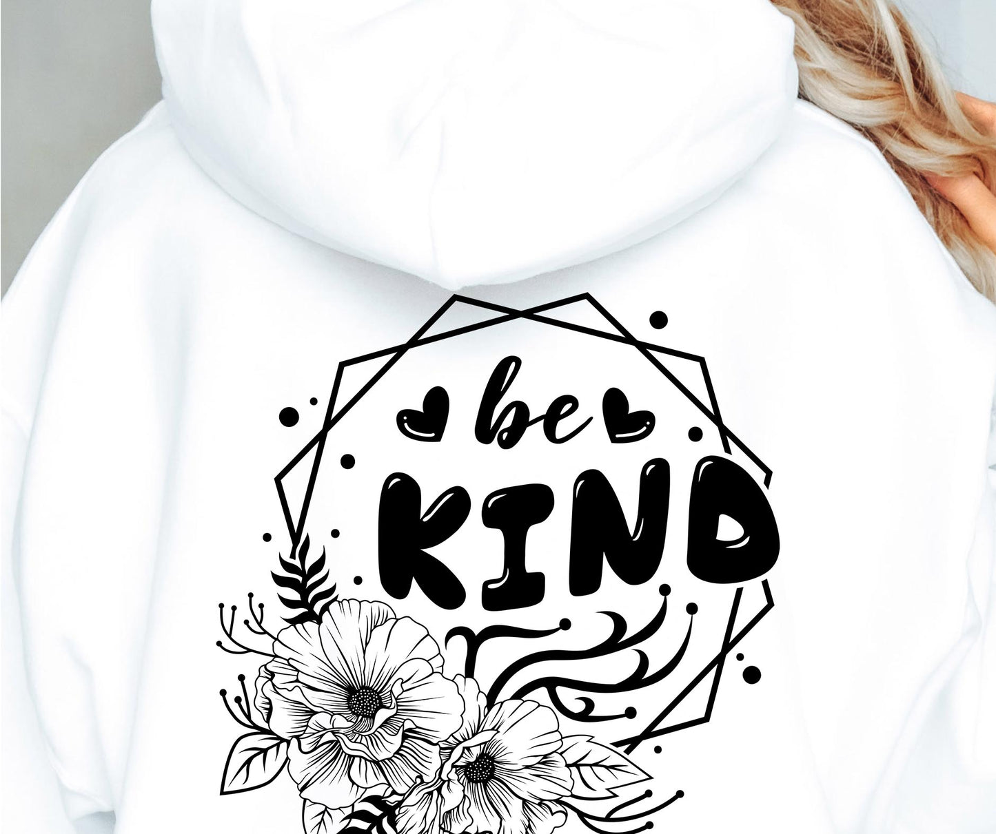 Be Kind Flowers Svg Files, Svg Tshirt, Png and Svg Sublimation Design, Svg Files For Cricut, Silhouette