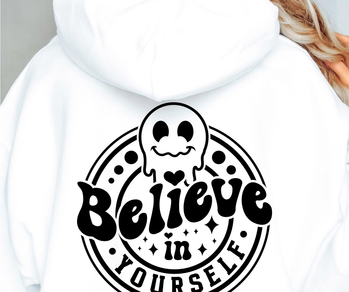 Believe in yourself Svg Png, Round Label  Sublimation Design, Smile Retro Png svg, Inspirational Png, Motivational Quote, Sublimation Design