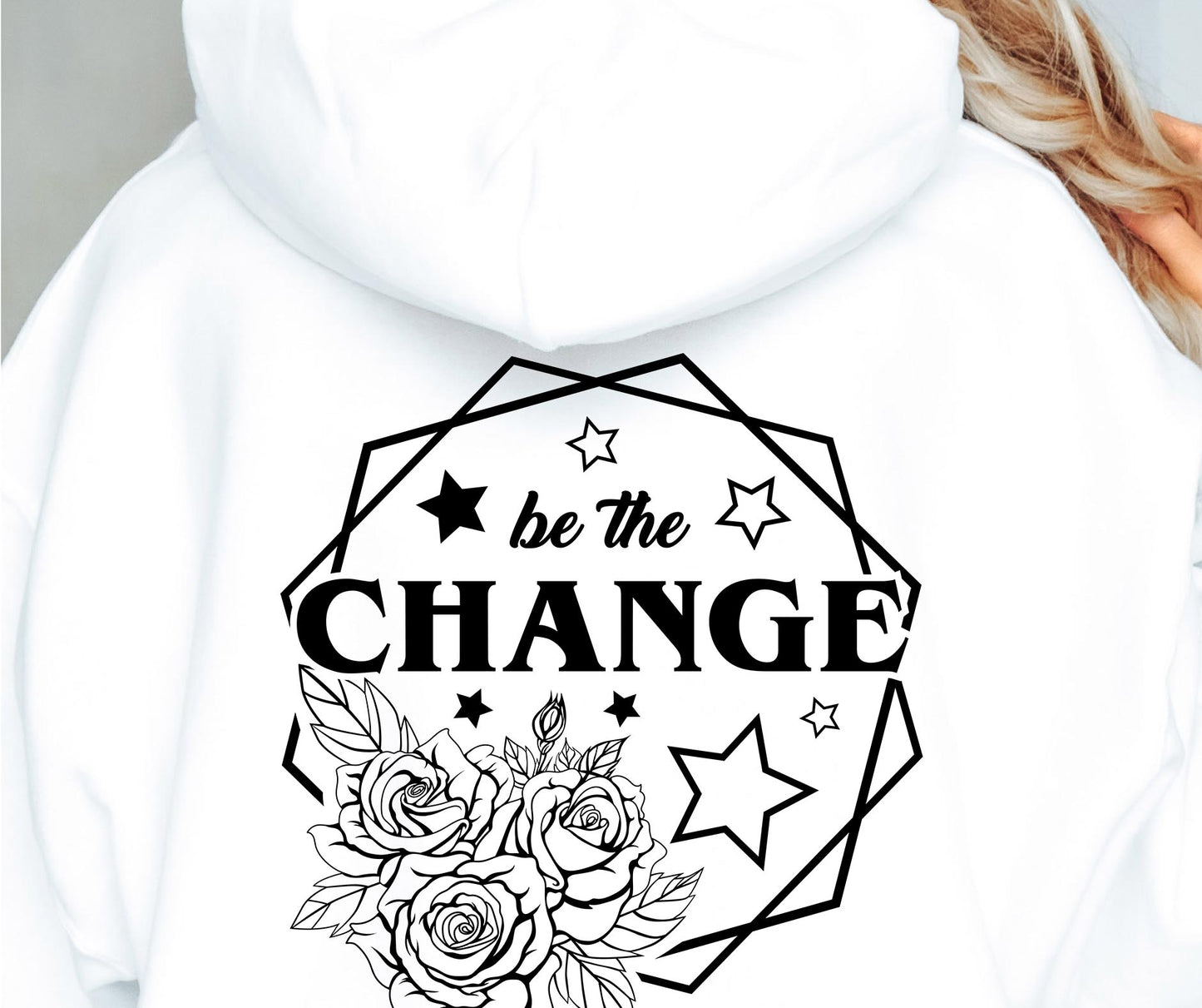 Be The Change Svg Files, Svg Tshirt, Png and Svg Sublimation Design, Svg Files For Cricut, Silhouette