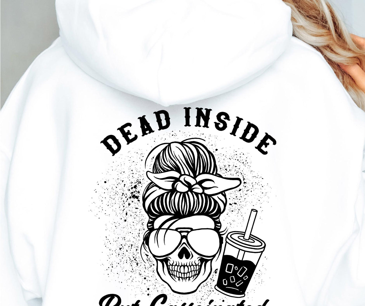 Dead Inside But Caffeinated Ribbon Svg Files, Svg Tshirt, Png and Svg Sublimation Design, Svg Files For Cricut, Silhouette