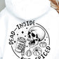 Dead Inside But Spiced Skull Svg Files, Svg Tshirt, Png and Svg Sublimation Design, Svg Files For Cricut, Silhouette