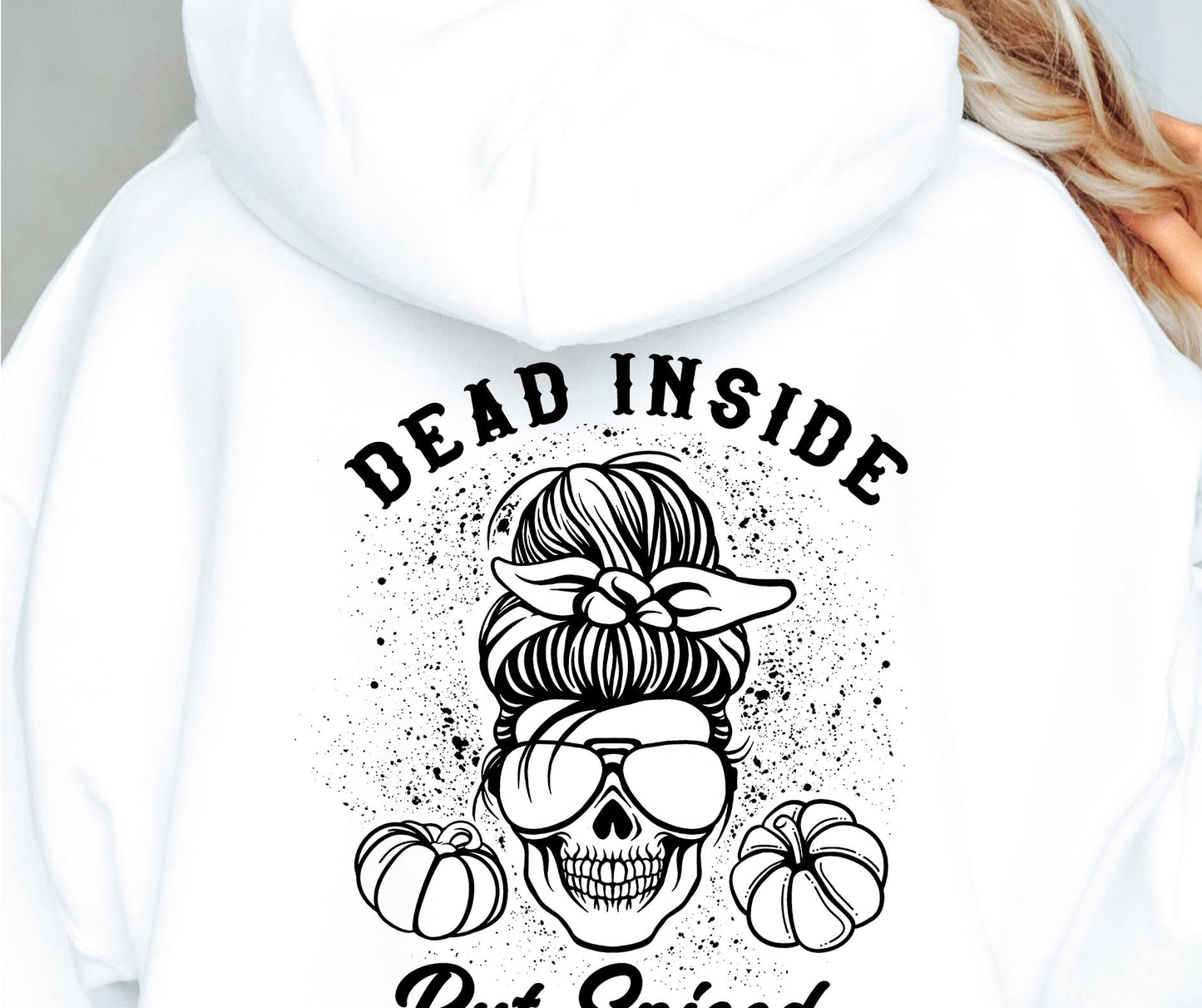 Dead Inside But Spiced Ribbon Svg Files, Svg Tshirt, Png and Svg Sublimation Design, Svg Files For Cricut, Silhouette