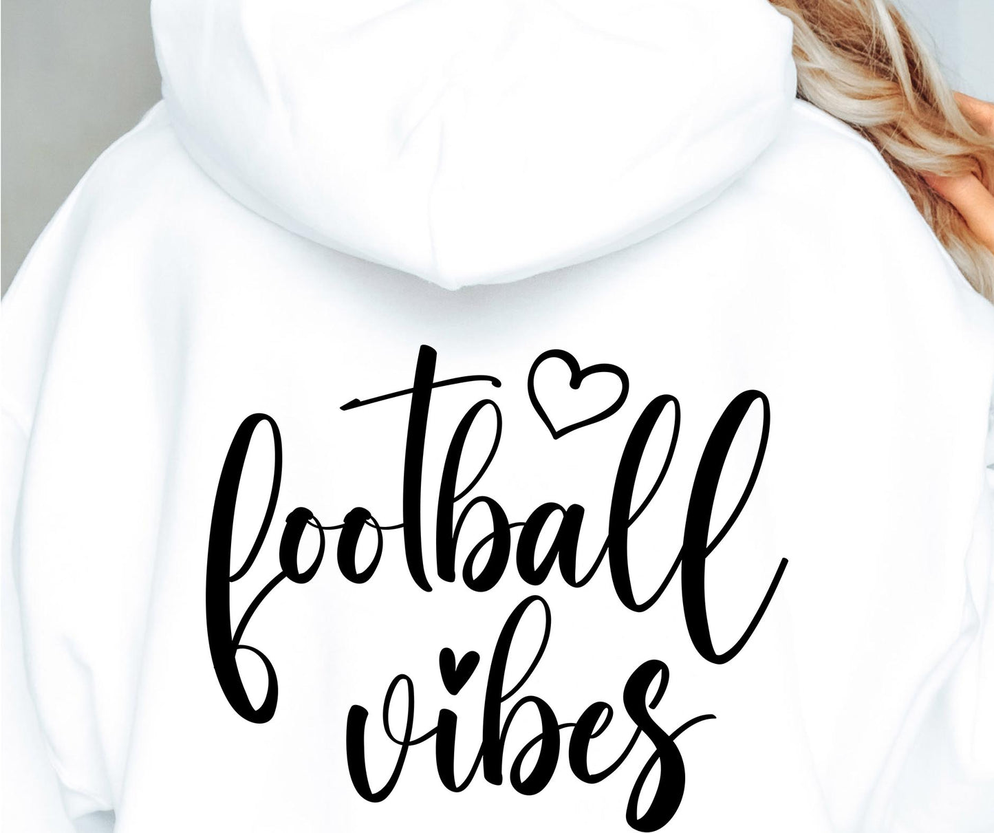 FOOTBALL Vibes  SVG and PNG, Retro Font T-shirt Design, Svg Files For Cricut, Silhouette, Digital Download (1)