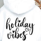 HOLIDAY Vibes  SVG and PNG, Retro Font T-shirt Design, Svg Files For Cricut, Silhouette, Digital Download (1)