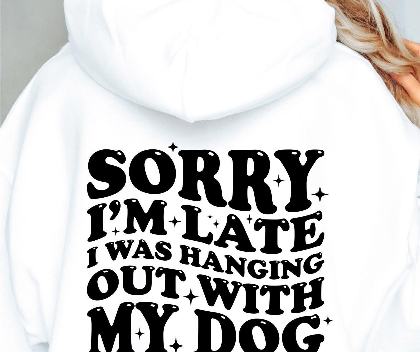 Sorry im late i was hanging with my dog, Retro Svg Tshirt, Png and Svg Sublimation Design, Svg Files For Cricut, Silhouette, pocket