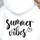 SUMMER Vibes  SVG and PNG, Retro Font T-shirt Design, Svg Files For Cricut, Silhouette, Digital Download (1)