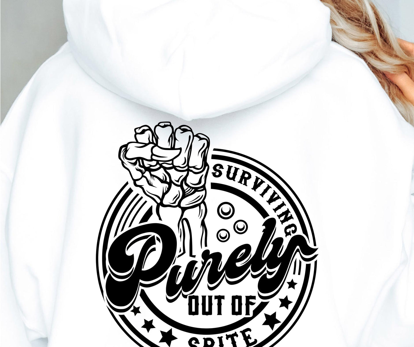 Surviving purely out of spit Svg Png Sublimation Design, Sassy Retro Png, Sarcastic Png, Funny Sublimation Design