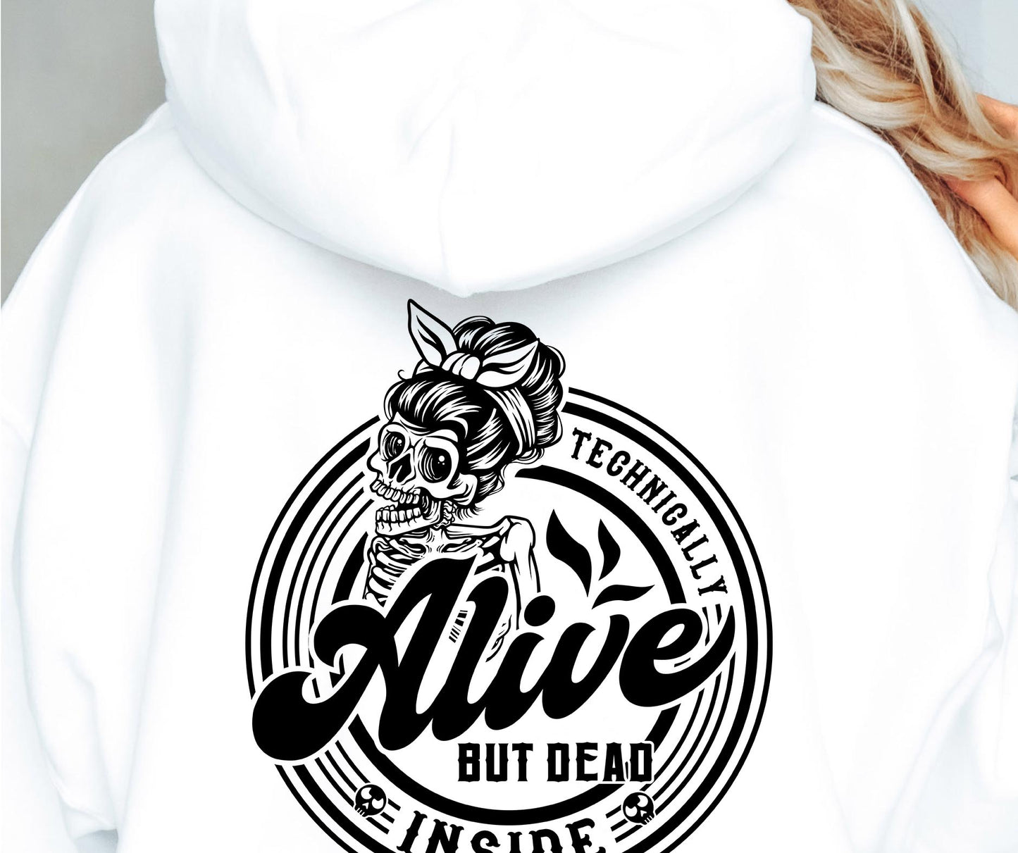 Technically alive but dead inside  Svg Png Sublimation Design, Sassy Retro Png, Sarcastic Png, Funny Sublimation Design, shirt design