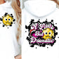 Sublimation PNG Sublimation PNG - A little bit dramatic T-shirt Png Design, Retro Hippy Sublimation, Smile 90s Digital Download PNG File, Pocket design-Tumblerwrapdesigns