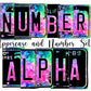 Alcohol Ink Number Plate Alphabet Uppercase Numbers PNG, Pink Green BlueAlphabet PNG Digital Download - Tumblerwrapdesigns