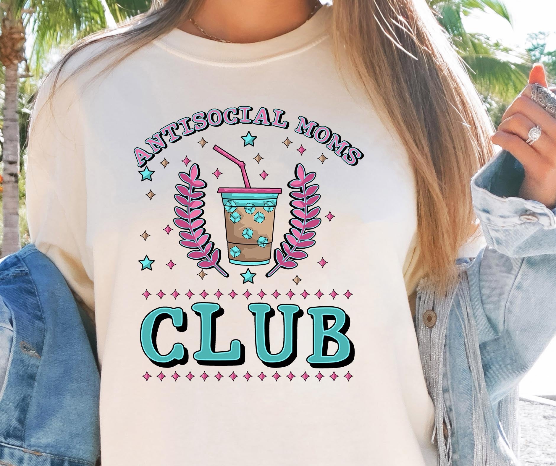 Sublimation PNG Sublimation PNG - Anti social Moms Club T-shirt Png Design, Retro Hippy Sublimation, Varsity Mental health Digital Download PNG File, Commercial Use-Tumblerwrapdesigns