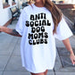 Antisocial dogs mom club T-shirt Svg Png Design, Retro Groovy Sublimation, Dog Mom Digital Download PNG File, Svg File, Commercial Use Matching Pocket Front Back - Tumblerwrapdesigns