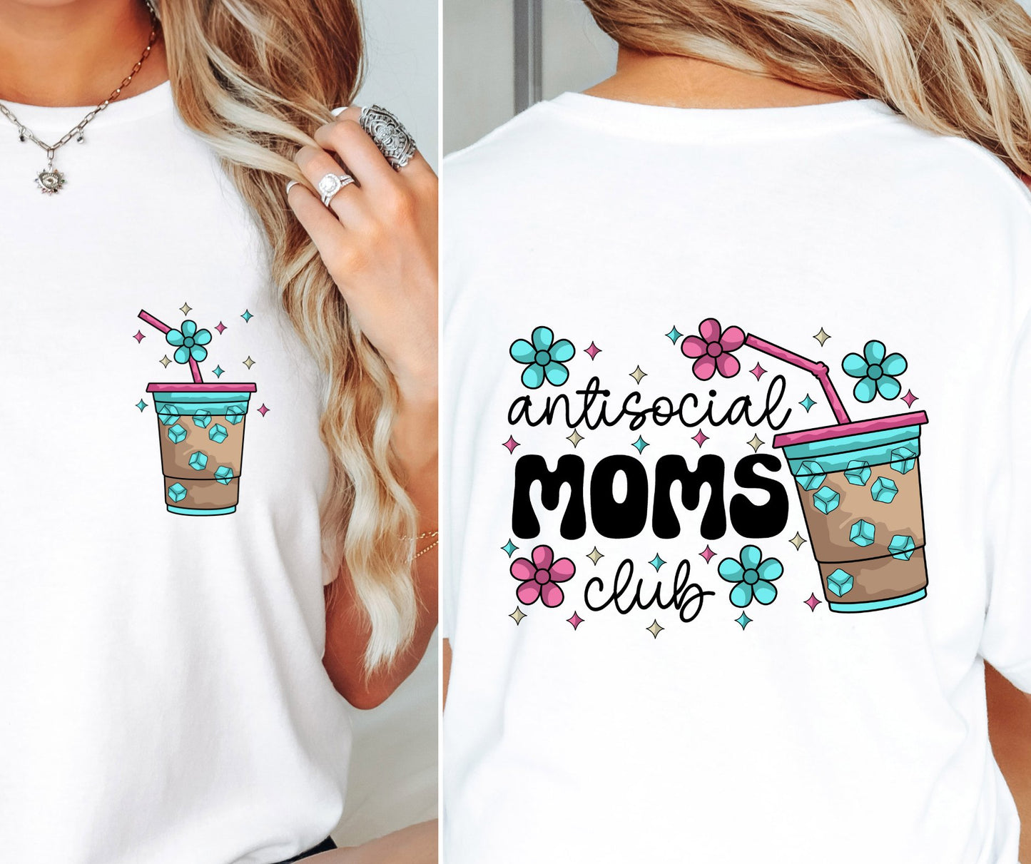 Sublimation PNG Sublimation PNG - Antisocial Moms Club T-shirt Png Design, Retro Hippy Sublimation, Sassy Smile 90s Digital Download PNG File, Pocket design-Tumblerwrapdesigns