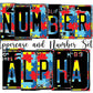 Autism Puzzle Number Plate Alphabet Uppercase Numbers PNG, Awareness Alphabet PNG Digital Download - Tumblerwrapdesigns