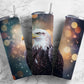 bald eagle 20oz Sublimation Tumbler Designs, firefly bokeh 9.2 x 8.3” Straight Skinny Tumbler Wrap PNG - Tumblerwrapdesigns