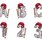 Baseball Doodle Letter Alphabet with Uppercase and Numbers PNG, Alphabet PNG Digital Download - Tumblerwrapdesigns