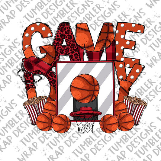 Sublimation PNG Sublimation PNG - Basketball hoop Sublimation PNG Design, Game day Digital Download PNG File, Commercial Use-Tumblerwrapdesigns