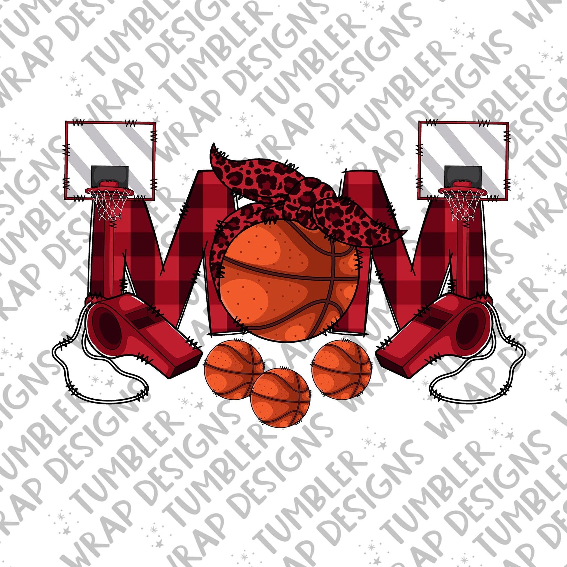 Sublimation PNG Sublimation PNG - Basketball Sublimation PNG Design, Plaid mom Digital Download PNG File, Commercial Use-Tumblerwrapdesigns