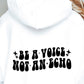 Be A Voice Not An Echo Svg Files, Svg Tshirt, Png and Svg Sublimation Design, Svg Files For Cricut, Silhouette - Tumblerwrapdesigns