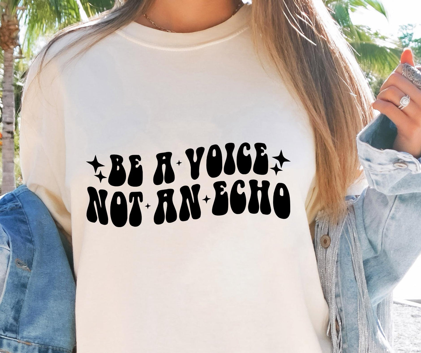 Be A Voice Not An Echo Svg Files, Svg Tshirt, Png and Svg Sublimation Design, Svg Files For Cricut, Silhouette - Tumblerwrapdesigns