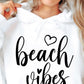 BEACH Vibes SVG and PNG, Retro Font T-shirt Design, Svg Files For Cricut, Silhouette, Digital Download (1) - Tumblerwrapdesigns