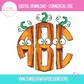 Pumpkin Fall Spooky Monogram Scary Letters, Children Sublimation PNG Elements T-shirt Png Design, Skeleton Floral Sublimation, Motivational Digital Download PNG File,Doodle Alpha Bundle, Kids Monster Cute Font PNG9