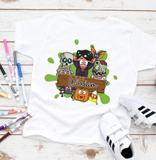 Spooky Monster Truck PNG Editable Canva Tumbler Templates, Add Your Own Name, Personalised Kids Canva Template, Sublimation Tee Designs (1)