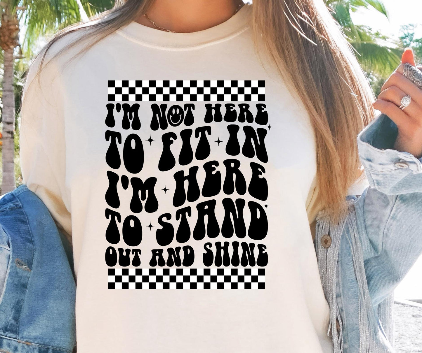 Im Not Here To Fit In Svg Files, Svg Tshirt, Png and Svg Sublimation Design, Svg Files For Cricut, Silhouette