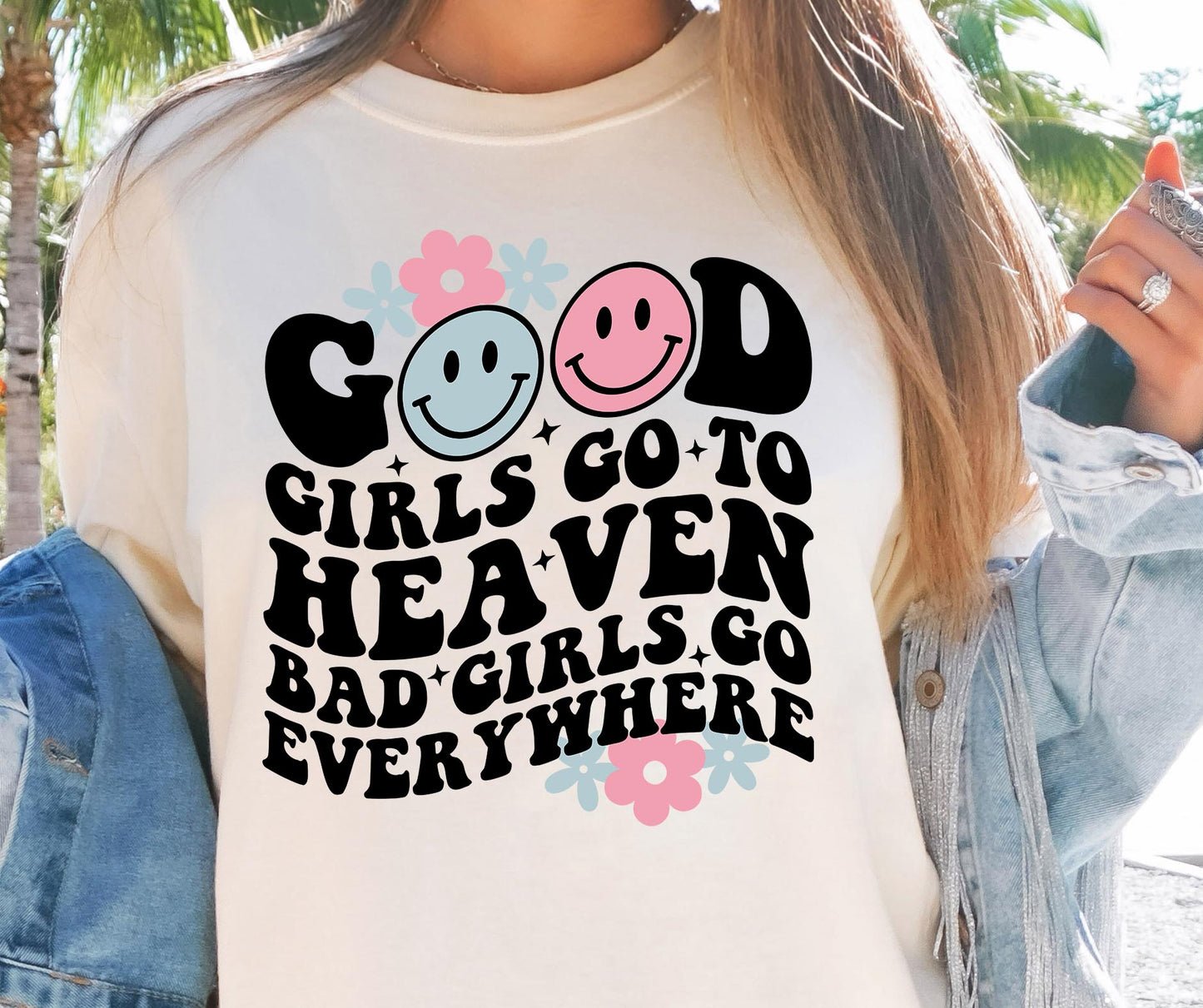 Good Girls Go To Heaven Svg Files, Svg Tshirt, Png and Svg Sublimation Design, Svg Files For Cricut, Silhouette