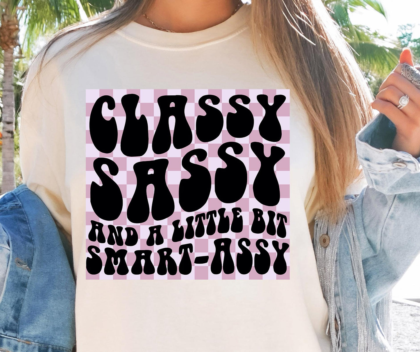 Classy Sassy And A Little Bit Smart-Assy Svg Files, Svg Tshirt, Png and Svg Sublimation Design, Svg Files For Cricut, Silhouette