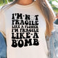 Im Not Fragile Like A Flower Svg Files, Svg Tshirt, Png and Svg Sublimation Design, Svg Files For Cricut, Silhouette