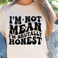 Im Not Mean Im Brutally Honest Svg Files, Svg Tshirt, Png and Svg Sublimation Design, Svg Files For Cricut, Silhouette