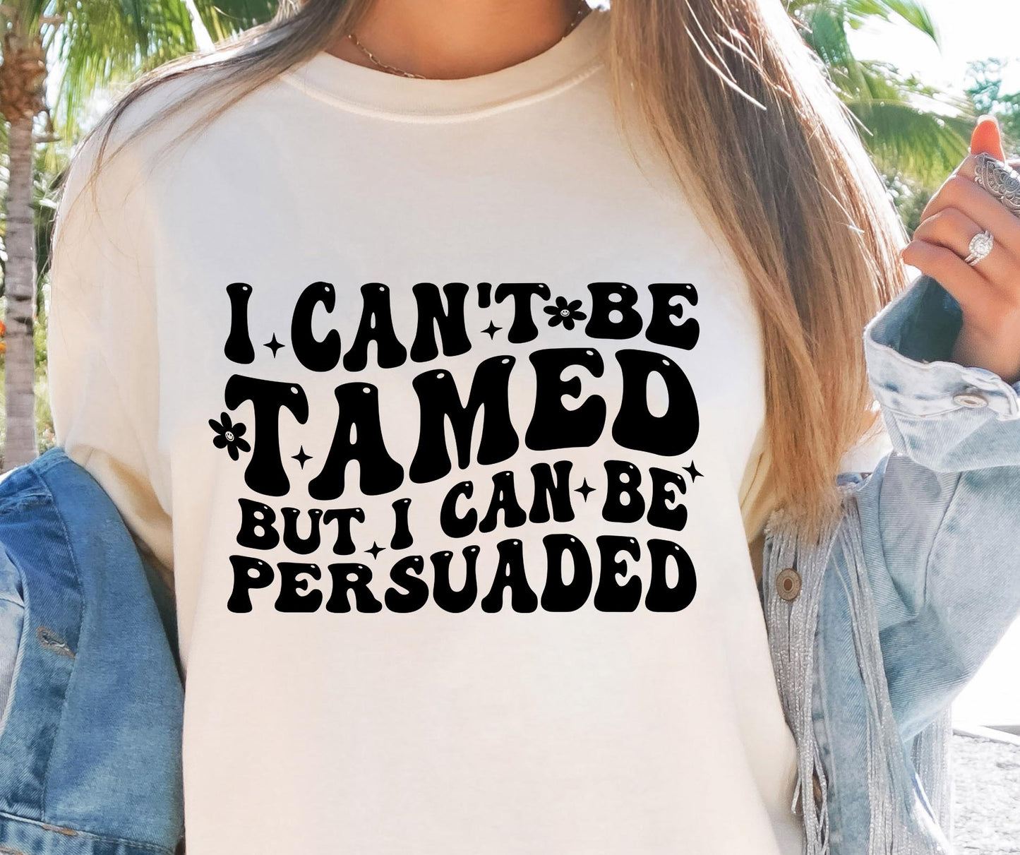 I Cant Be Tamed But I Can Be Persuaded Svg Files, Svg Tshirt, Png and Svg Sublimation Design, Svg Files For Cricut, Silhouette