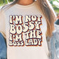 Im Not Bossy Im Boss Lady Svg Files, Svg Tshirt, Png and Svg Sublimation Design, Svg Files For Cricut, Silhouette