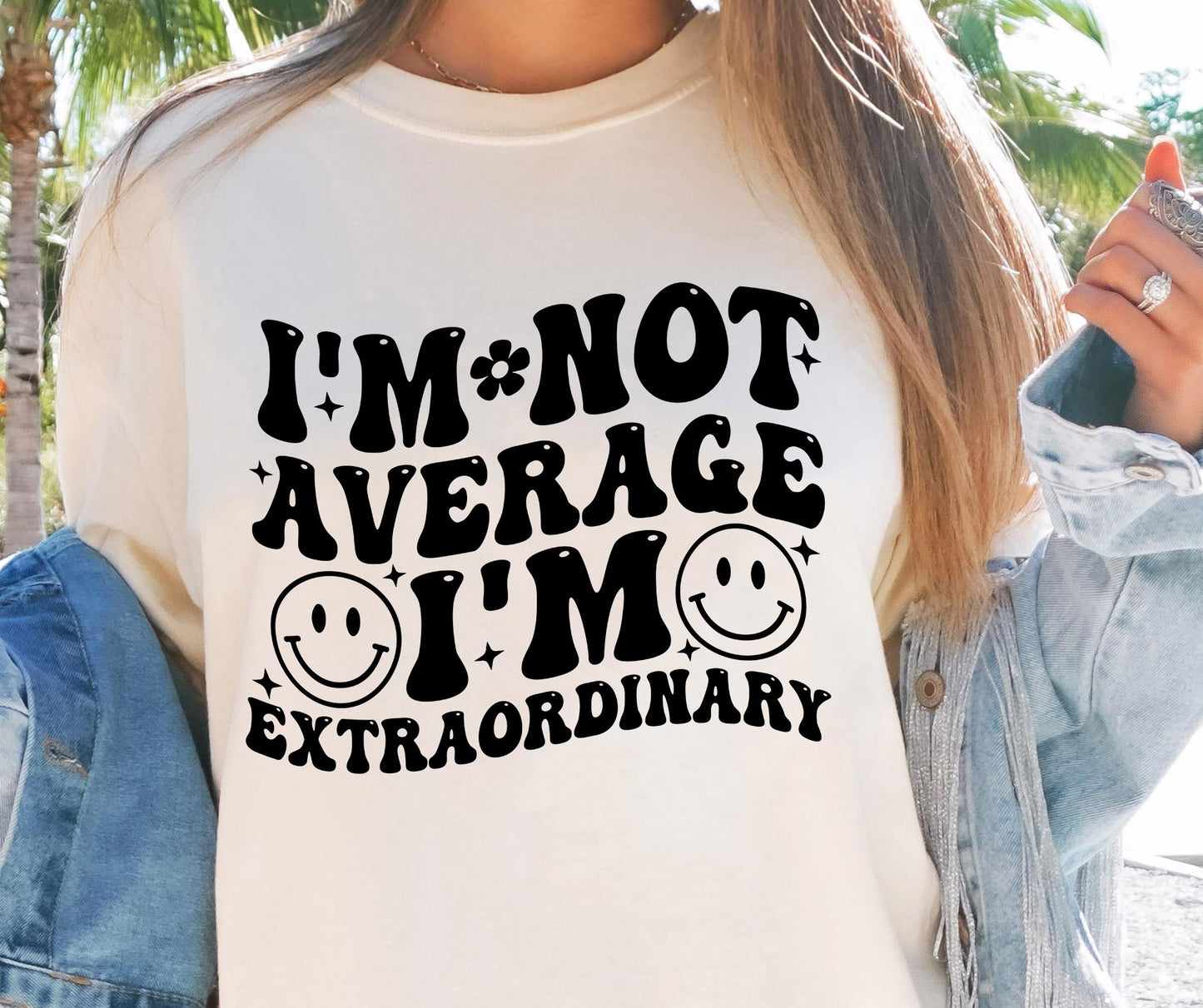 Im Not Average Im Extraordinary Svg Files, Svg Tshirt, Png and Svg Sublimation Design, Svg Files For Cricut, Silhouette