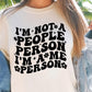 Im Not A People Person Svg Files, Svg Tshirt, Png and Svg Sublimation Design, Svg Files For Cricut, Silhouette