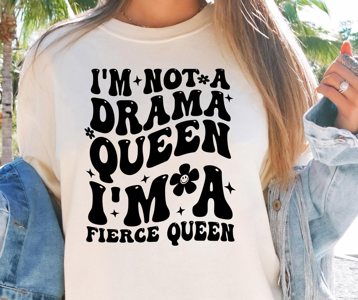 Im Not A Drama Queen Im A Fierce Queen Svg Files, Svg Tshirt, Png and Svg Sublimation Design, Svg Files For Cricut, Silhouette