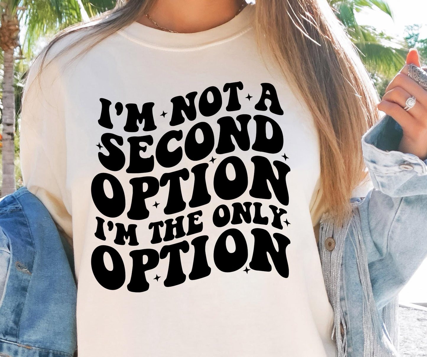 Im Not A Second Option Svg Files, Svg Tshirt, Png and Svg Sublimation Design, Svg Files For Cricut, Silhouette