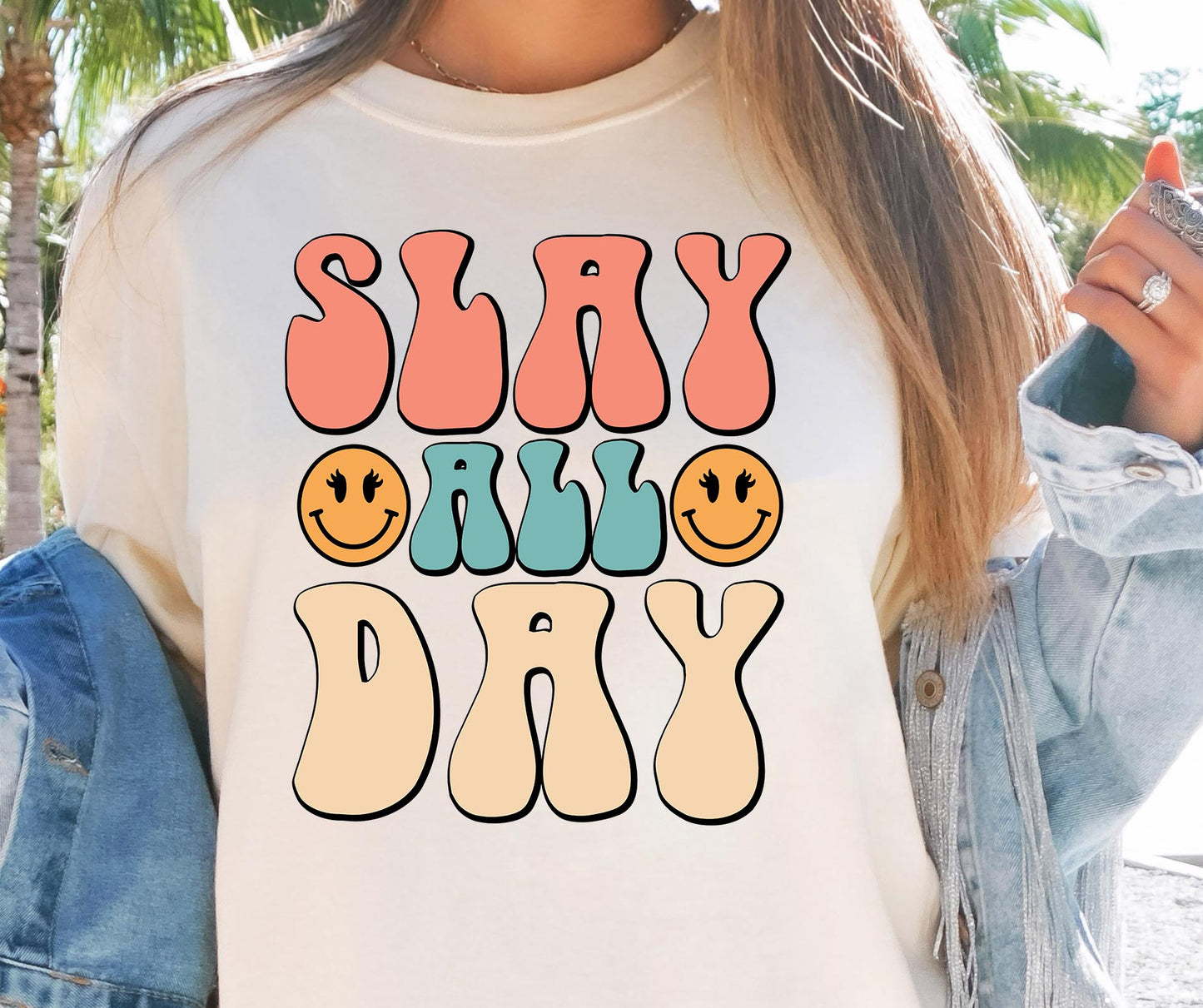 Slay All Day Svg Files, Svg Tshirt, Png and Svg Sublimation Design, Svg Files For Cricut, Silhouette