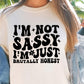 Im Not Sassy Im Just Brutally Honest Svg Files, Svg Tshirt, Png and Svg Sublimation Design, Svg Files For Cricut, Silhouette