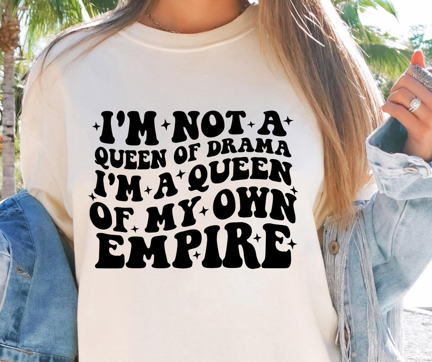 Im Not A Queen Of Drama Svg Files, Svg Tshirt, Png and Svg Sublimation Design, Svg Files For Cricut, Silhouette