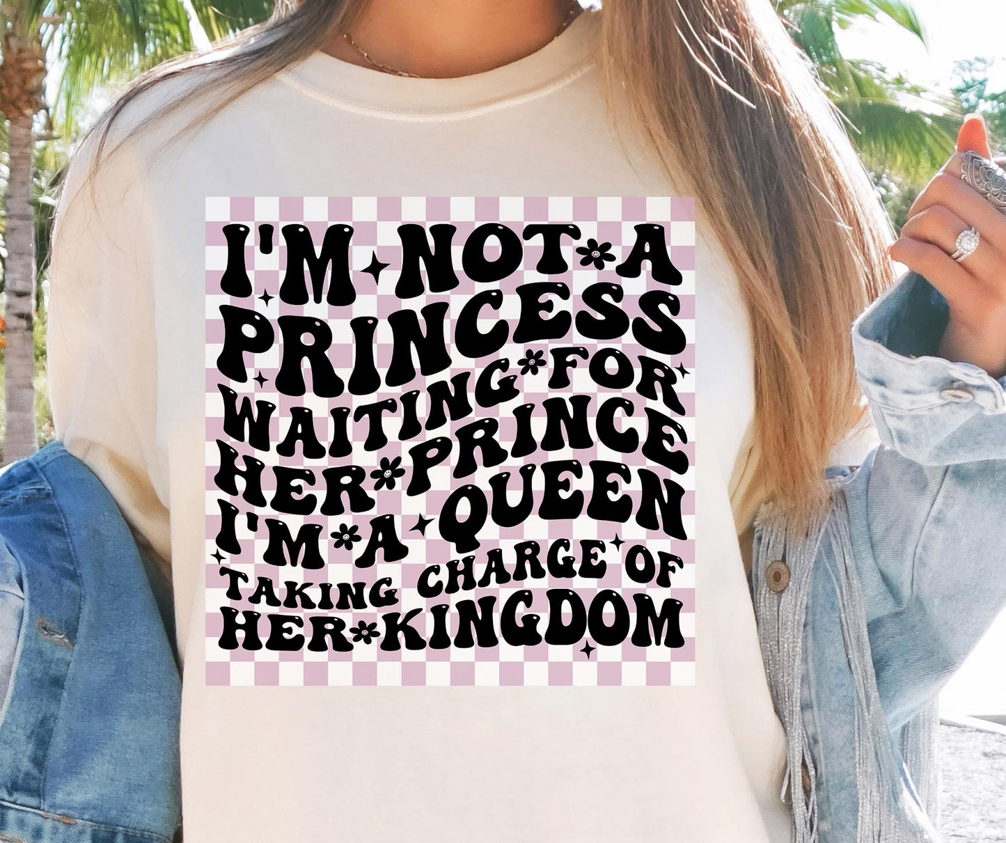 Im Not A Princess Waiting For Her Prince Svg Files, Svg Tshirt, Png and Svg Sublimation Design, Svg Files For Cricut, Silhouette