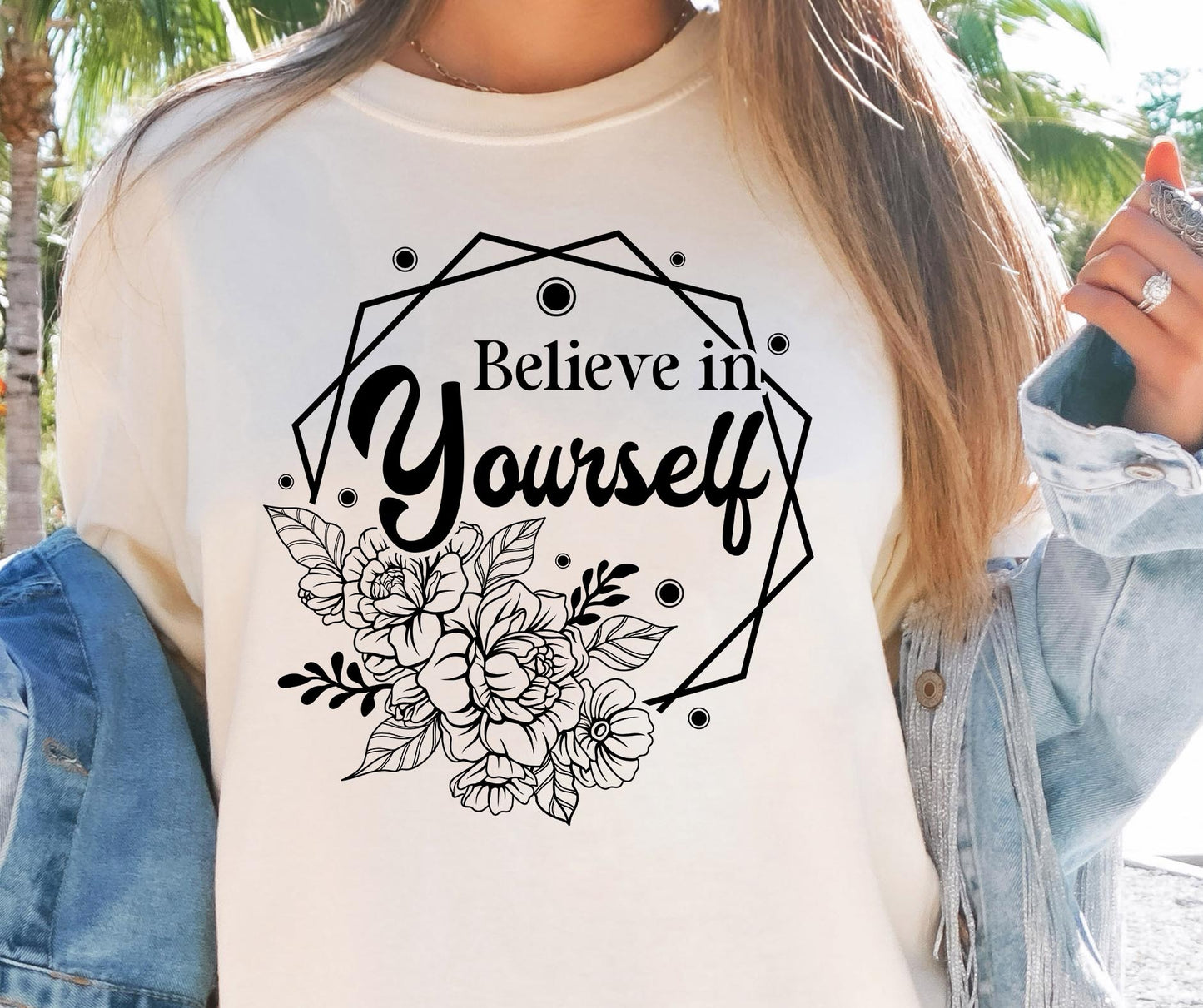 Believe In Yourself Svg Files, Svg Tshirt, Png and Svg Sublimation Design, Svg Files For Cricut, Silhouette