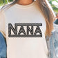 CHECKERED NANA SVG and PNG, Retro Font T-shirt Design, Svg Files For Cricut, Silhouette, Digital Download (1)